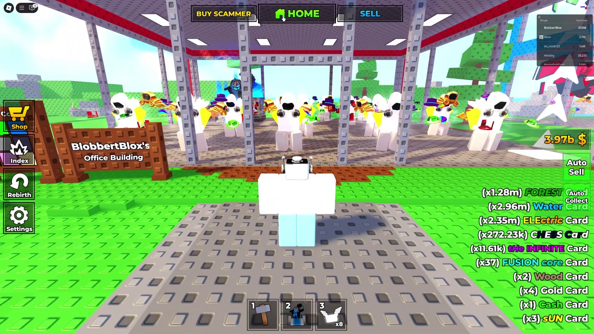 Server Luck Boost and Card Management